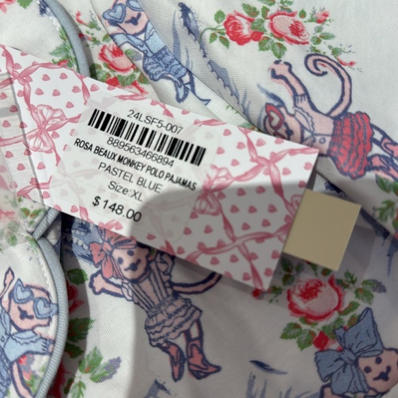 Brand new Loveshack Fancy Roberta Roller Rabbit PJs - Picture 4 of 5